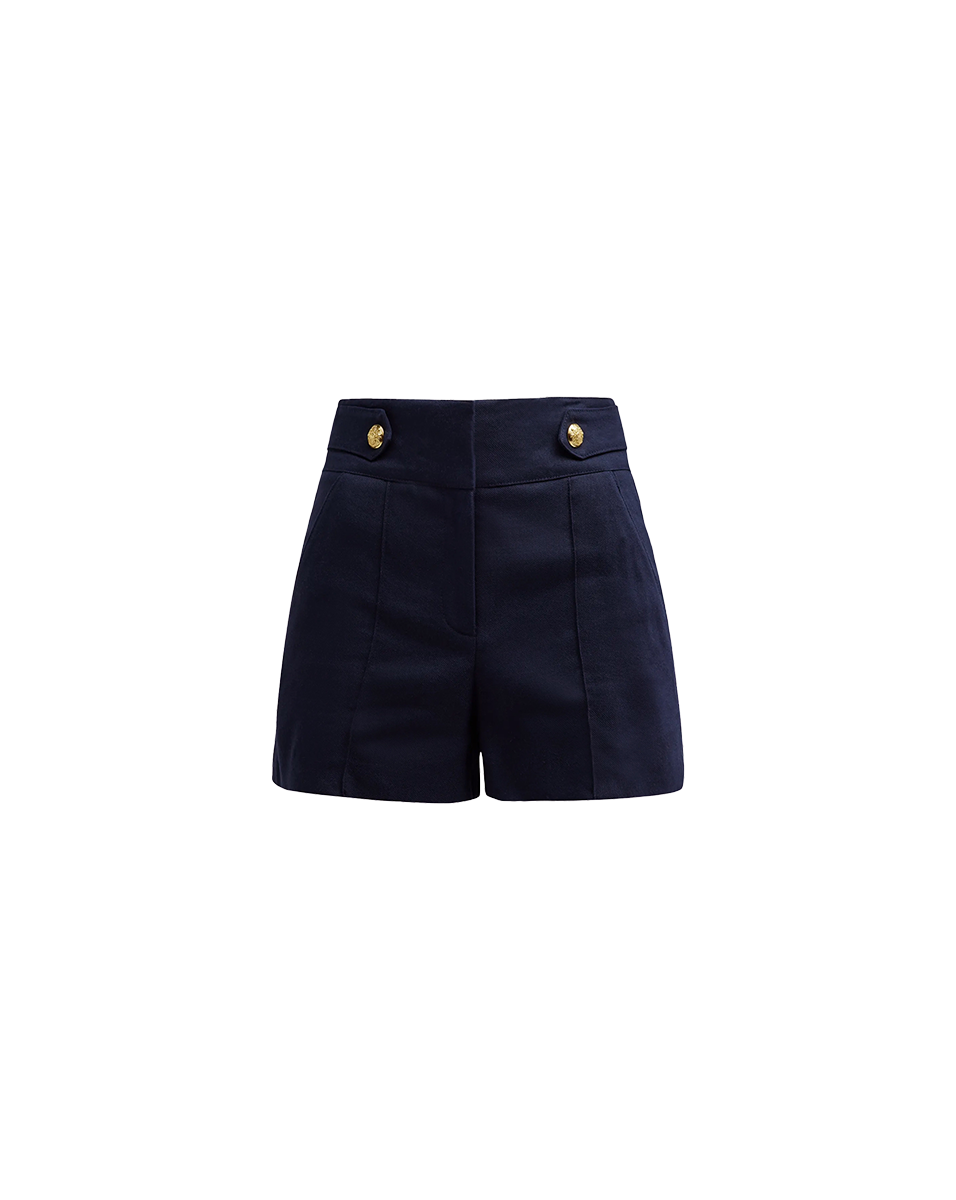 Veronica Beard Runo Linen Short - Navy