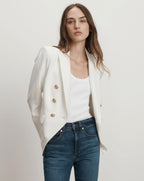 Veronica Beard Miller Dickey Jacket - Off-White/Gold