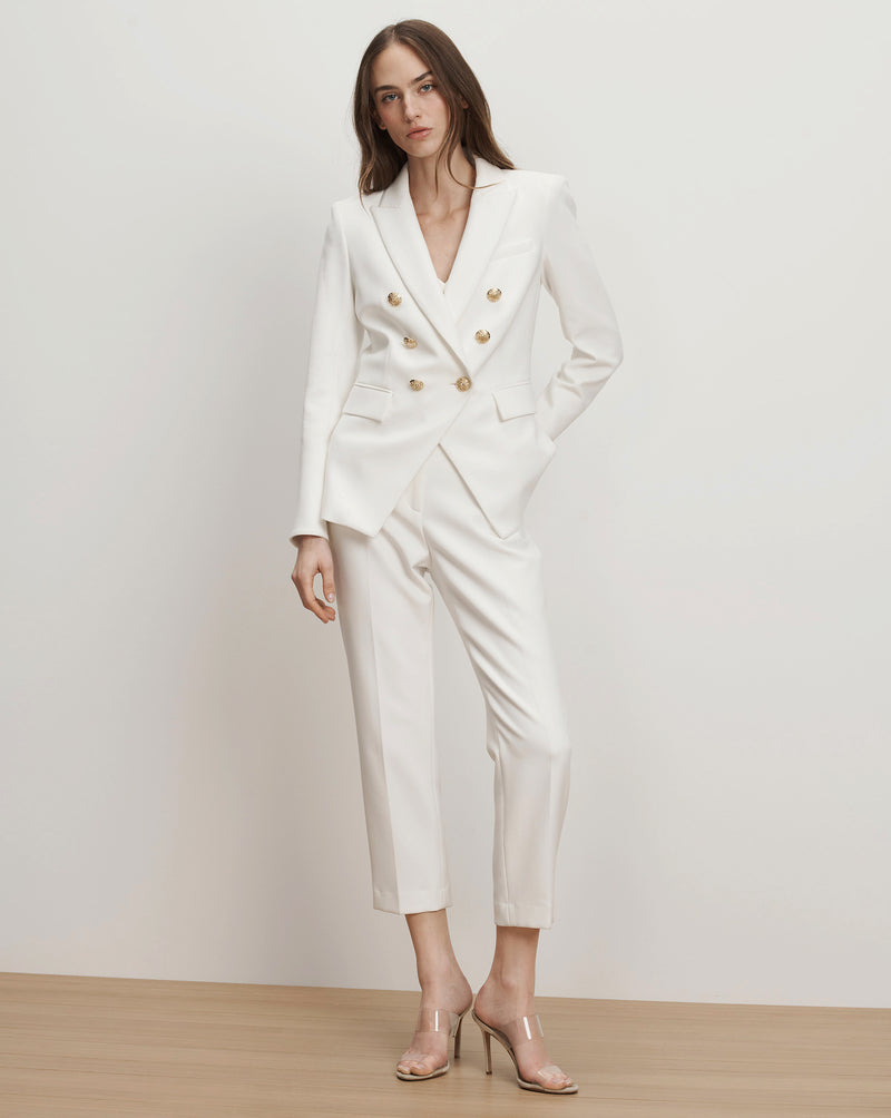 Veronica Beard Miller Dickey Jacket - Off-White/Gold