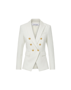 Veronica Beard Miller Dickey Jacket - Off-White/Gold