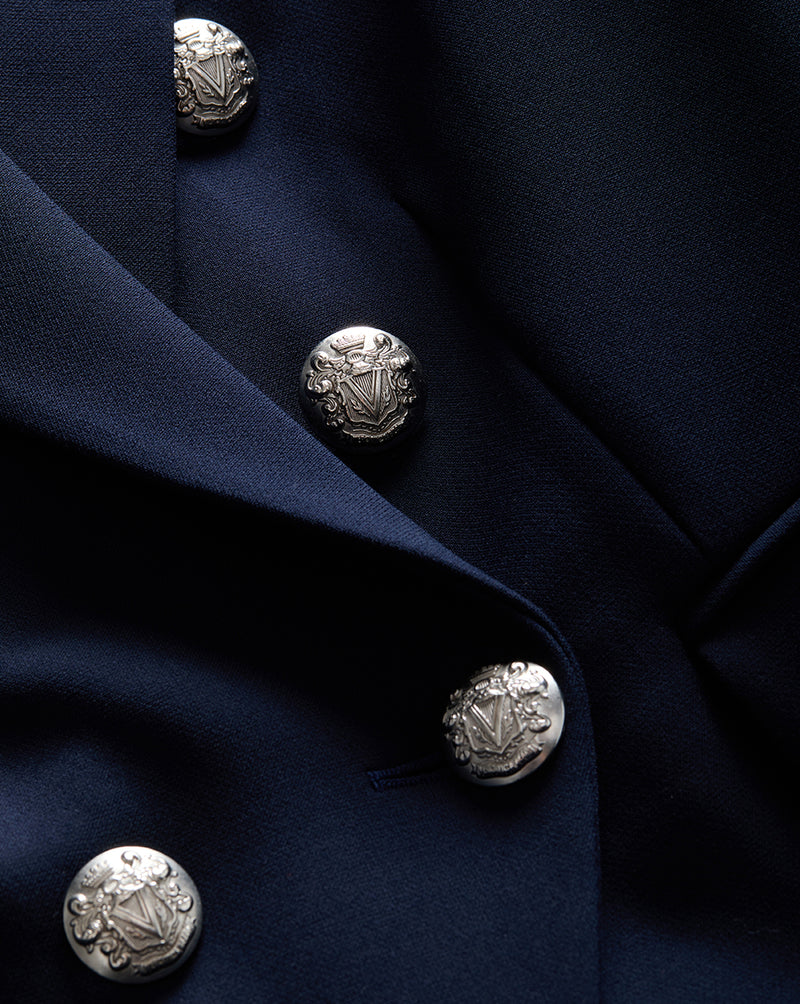 Veronica Beard Miller Dickey Jacket - Navy/Silver