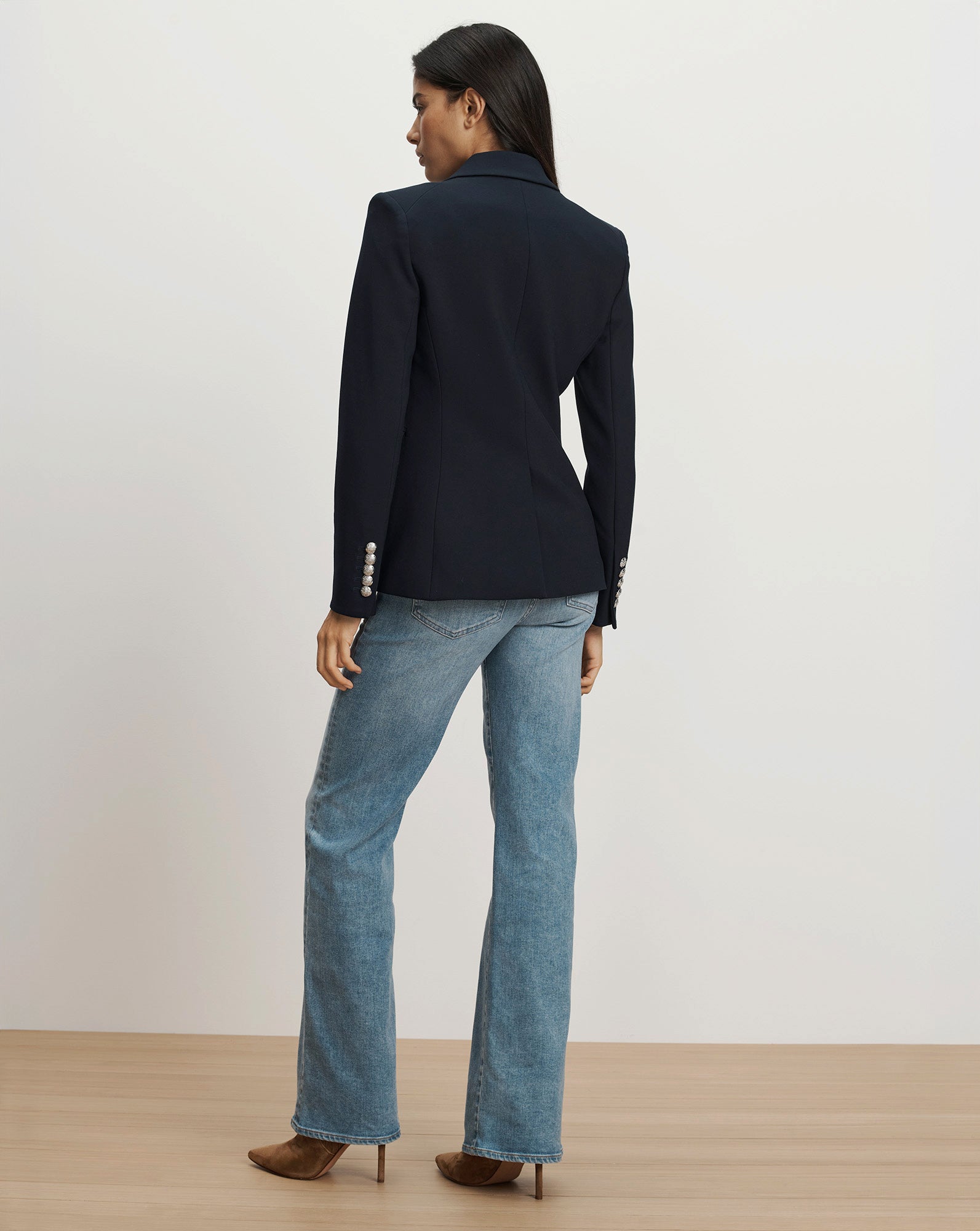 Veronica Beard Miller Dickey Jacket - Navy/Silver