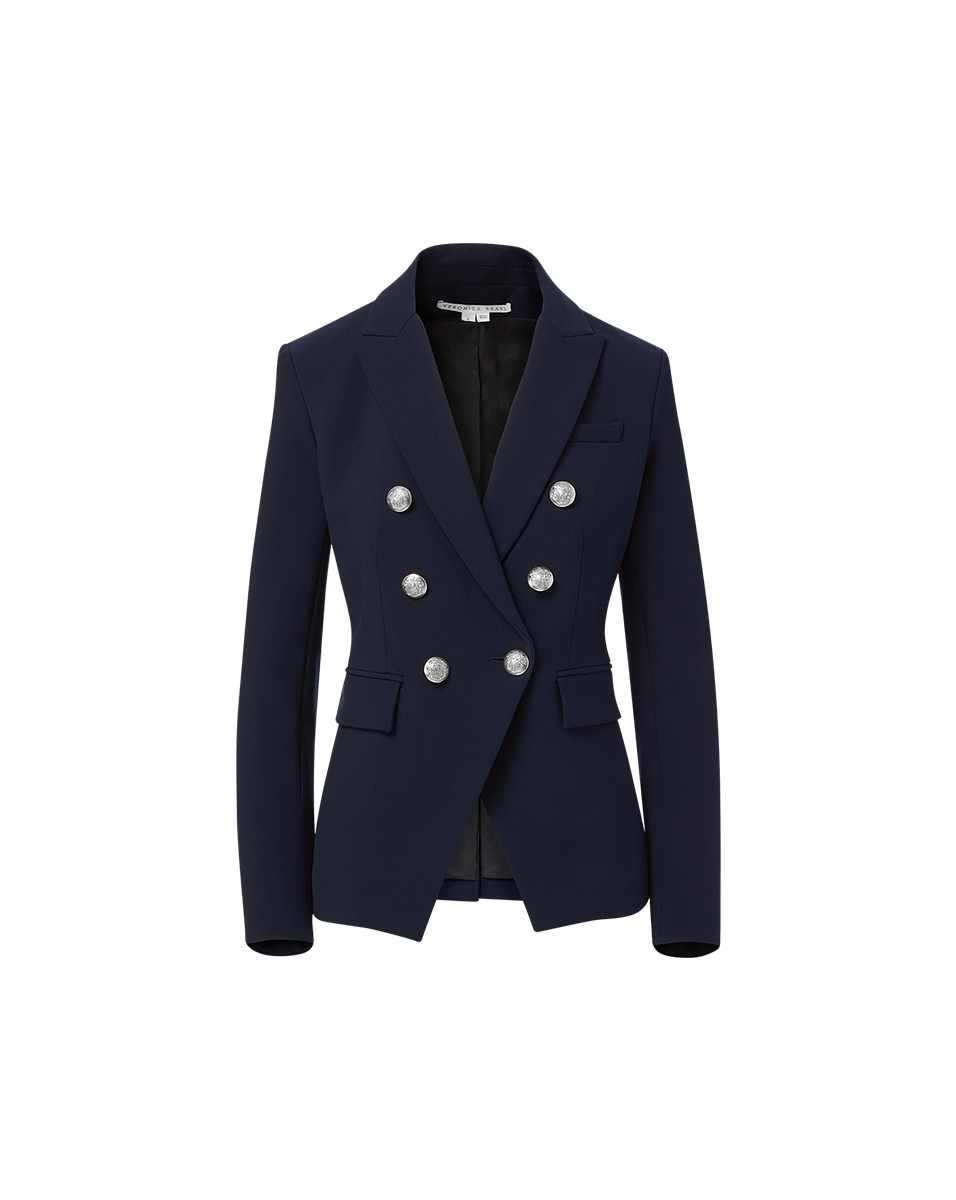 VERONICA BEARD ダブル デニムジャケット シルバー Denim Slate Dickey | Veronica Beard