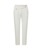 Renzo Pant - Off-White With Gold Buttons