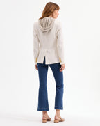 Veronica Beard Miller Linen Dickey Jacket - Off-White