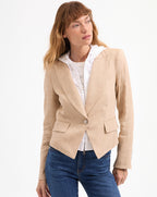 Veronica Beard Hosanna Dickey Jacket - Khaki Melange
