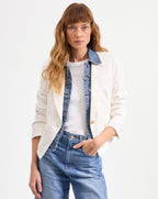 Veronica Beard Hosanna Dickey Jacket - Off-White
