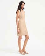 Veronica Beard Rosedale Linen Mini Dress - Khaki Melange