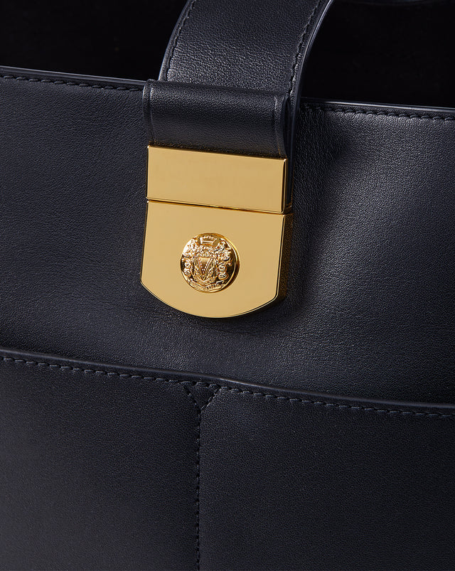 Crest Lock Bucket Bag  | Small