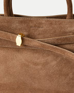 Veronica Beard Suede Dash Bag - Bark