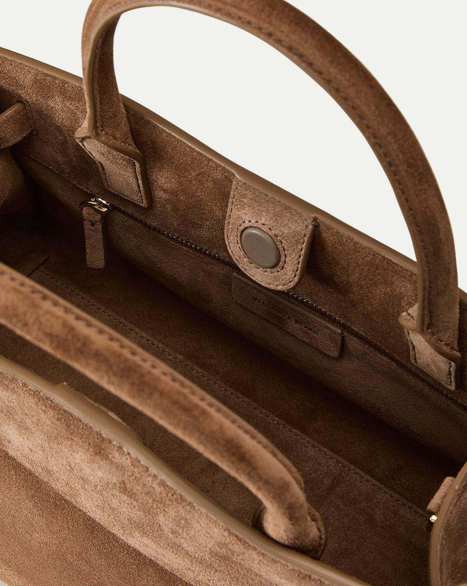 Veronica Beard Suede Dash Bag - Bark