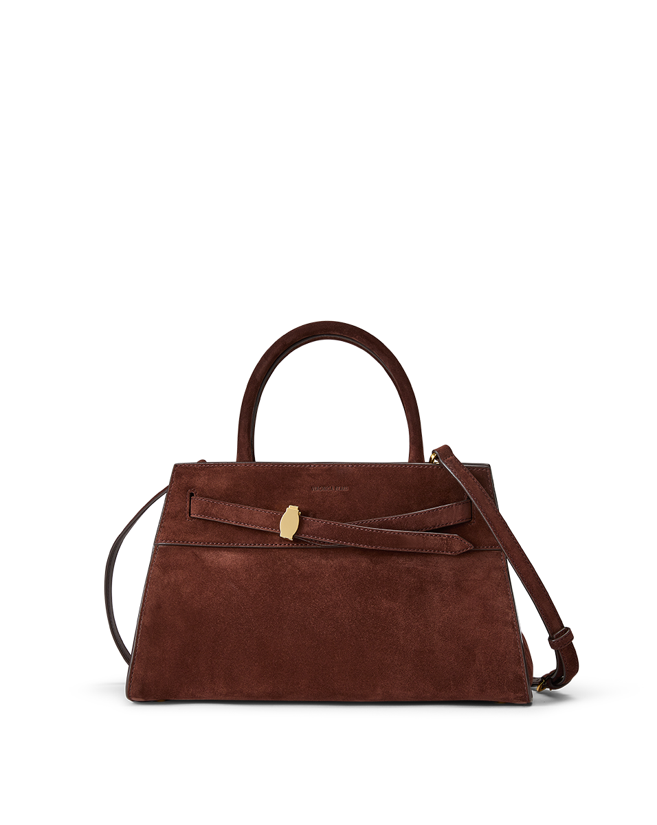 Veronica Beard Suede Dash Bag in Chestnut | Veronica Beard