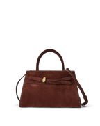 Veronica Beard Veronica Beard Suede Dash Bag Chestnut