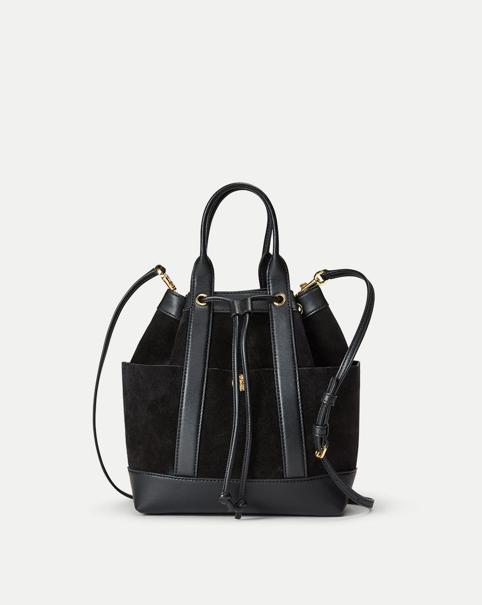 Goody Suede Bag in Black | Veronica Beard