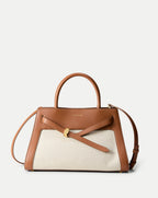 Veronica Beard Canvas Dash Bag - Natural Linen/Hazelwood