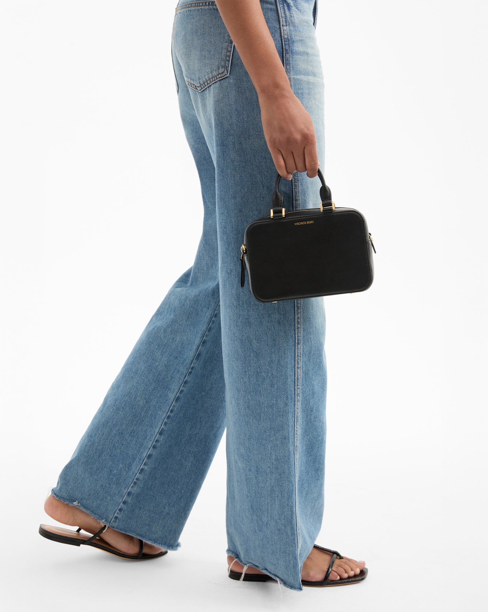 Boxy Top-Handle Bag in Black | Veronica Beard