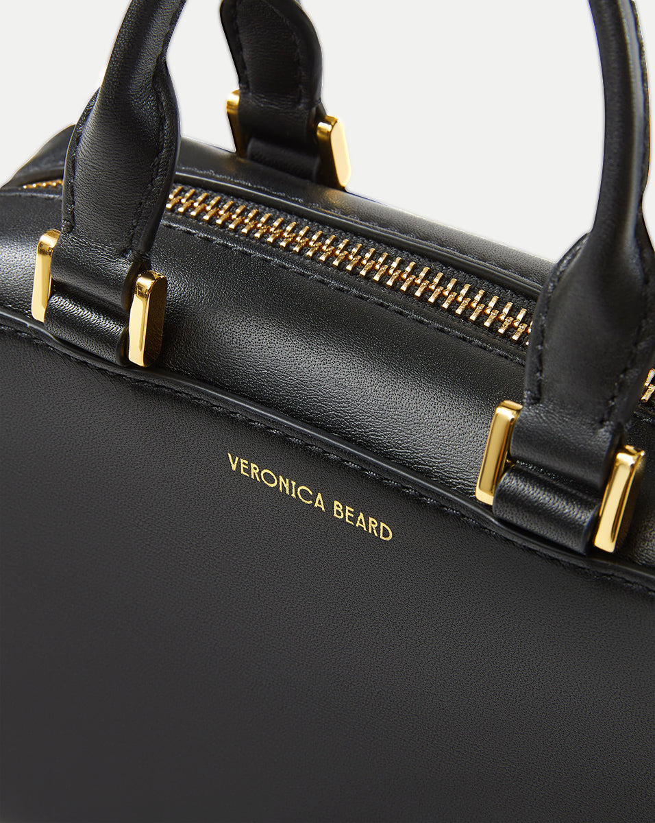 Boxy Top-Handle Bag in Black | Veronica Beard