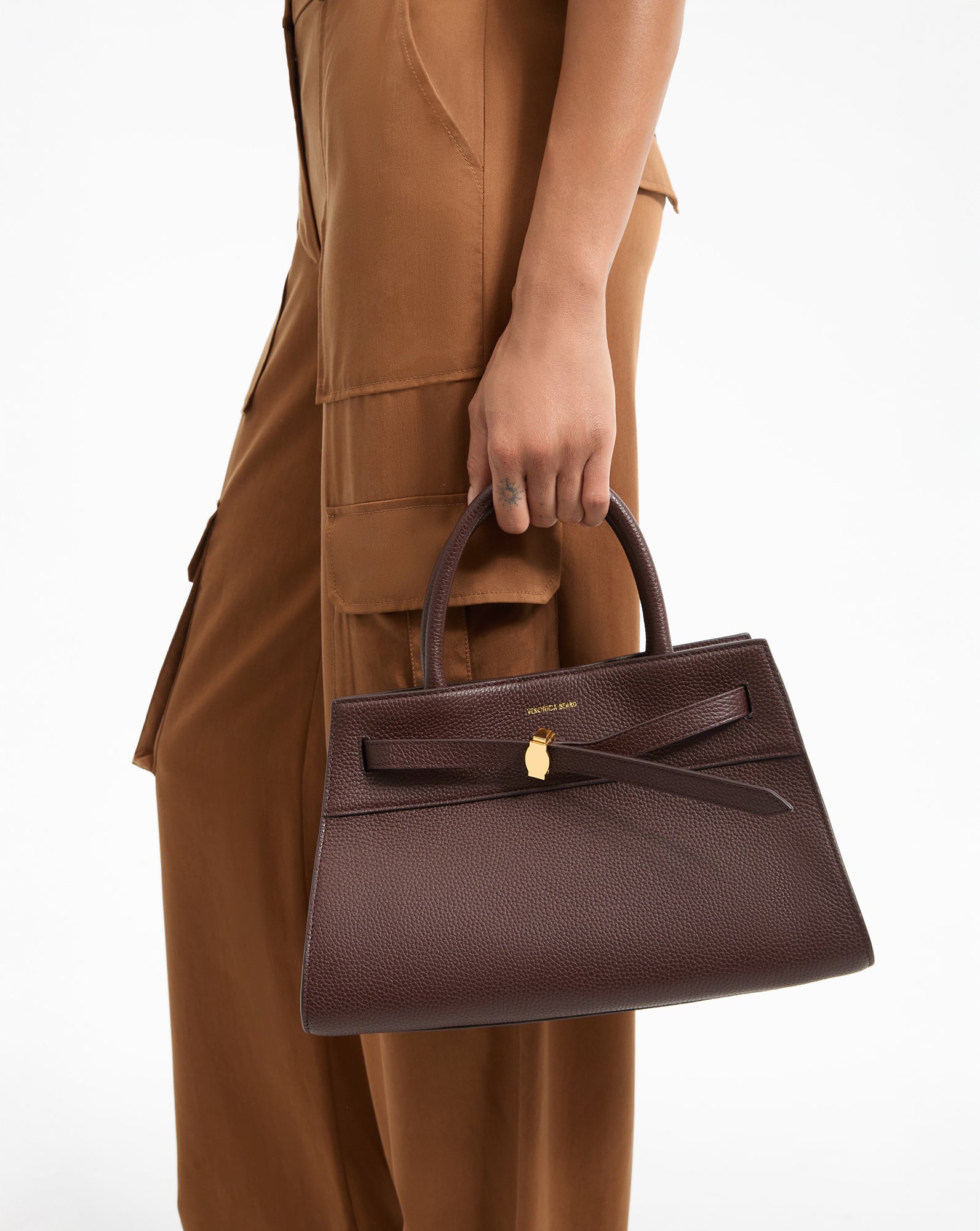 Veronica Beard Dash Bag in Brown Dark Raisin | Veronica Beard