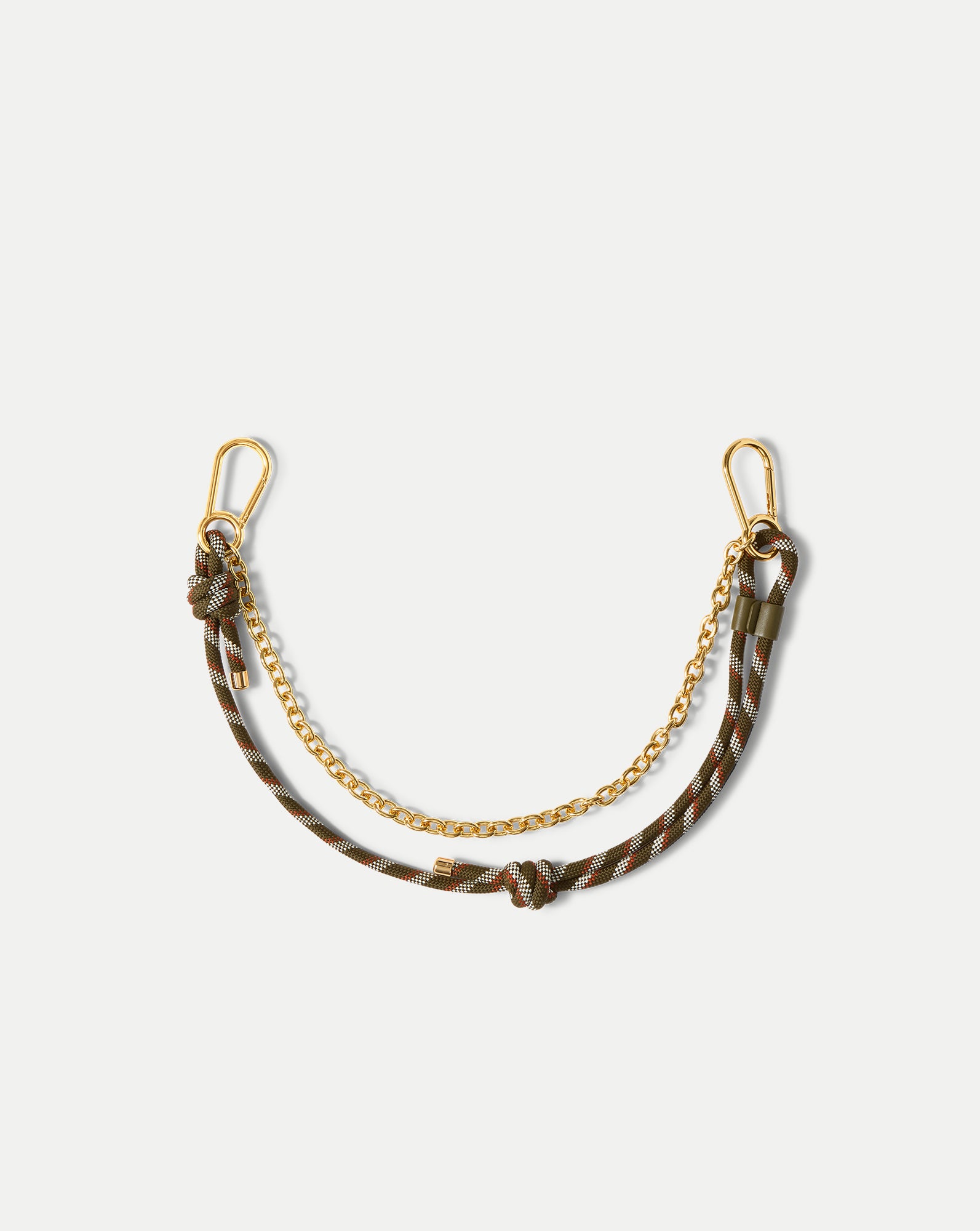 Veronica Beard Paracord and Chain Bag Strap - Cypress Multi