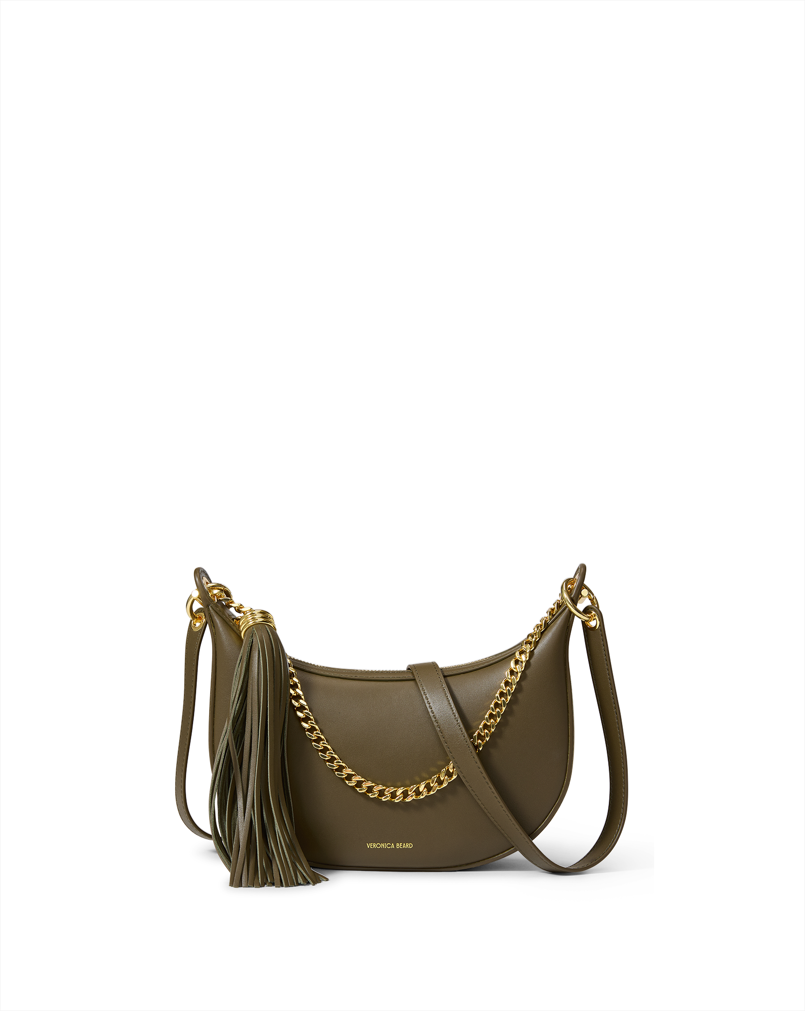 Fortune Shoulder Bag in Khaki | Veronica Beard