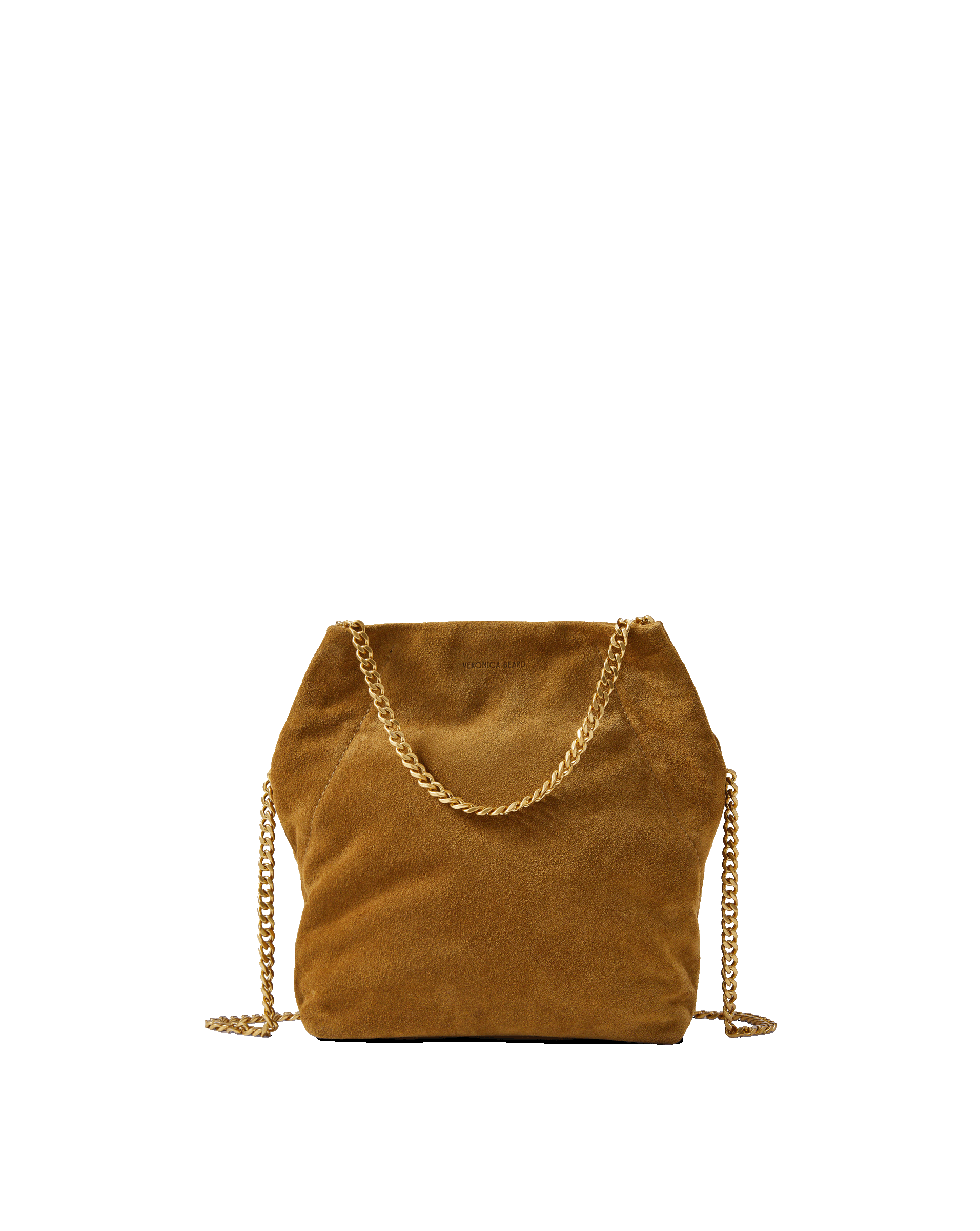 Small Veronica Beard Suede Slouch Bag in Acorn | Veronica Beard