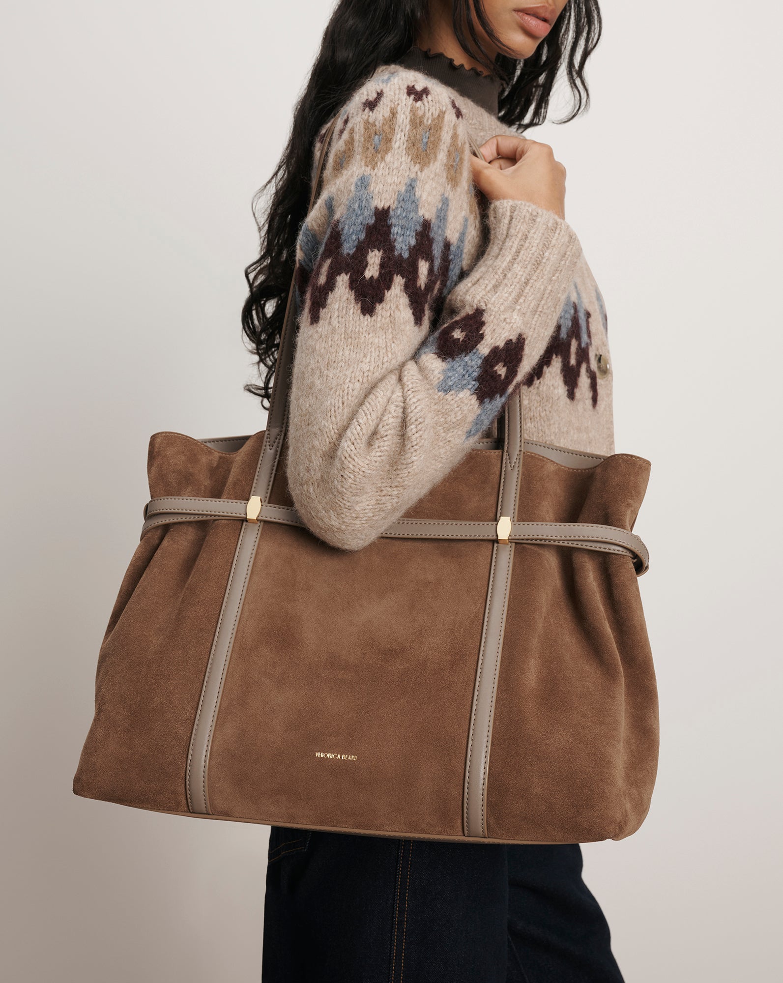 Veronica Beard Lasso Belted Tote Bag