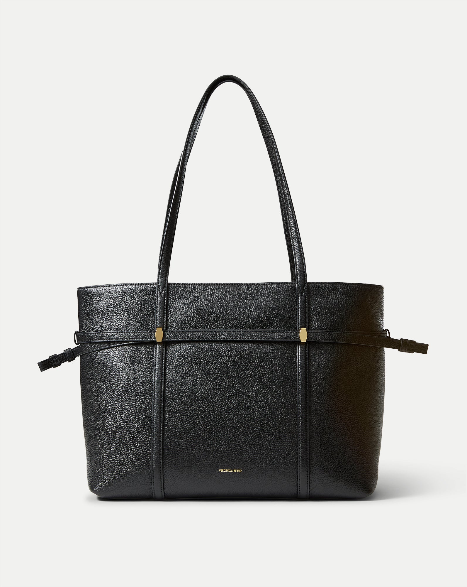 Veronica Beard Lasso Belted Tote Bag - Black