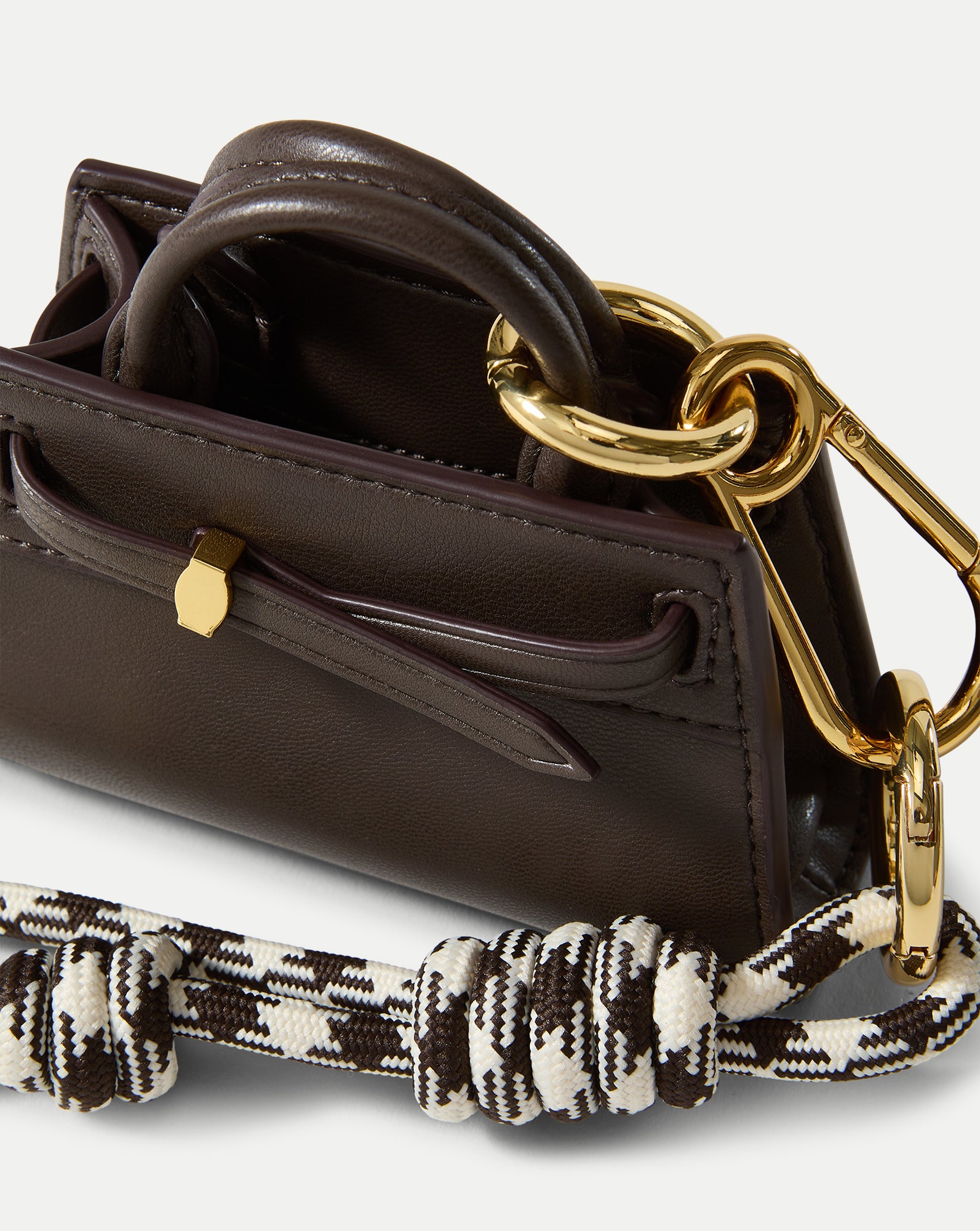 Veronica Beard Dash Bag Charm in Espresso Multi | Veronica Beard