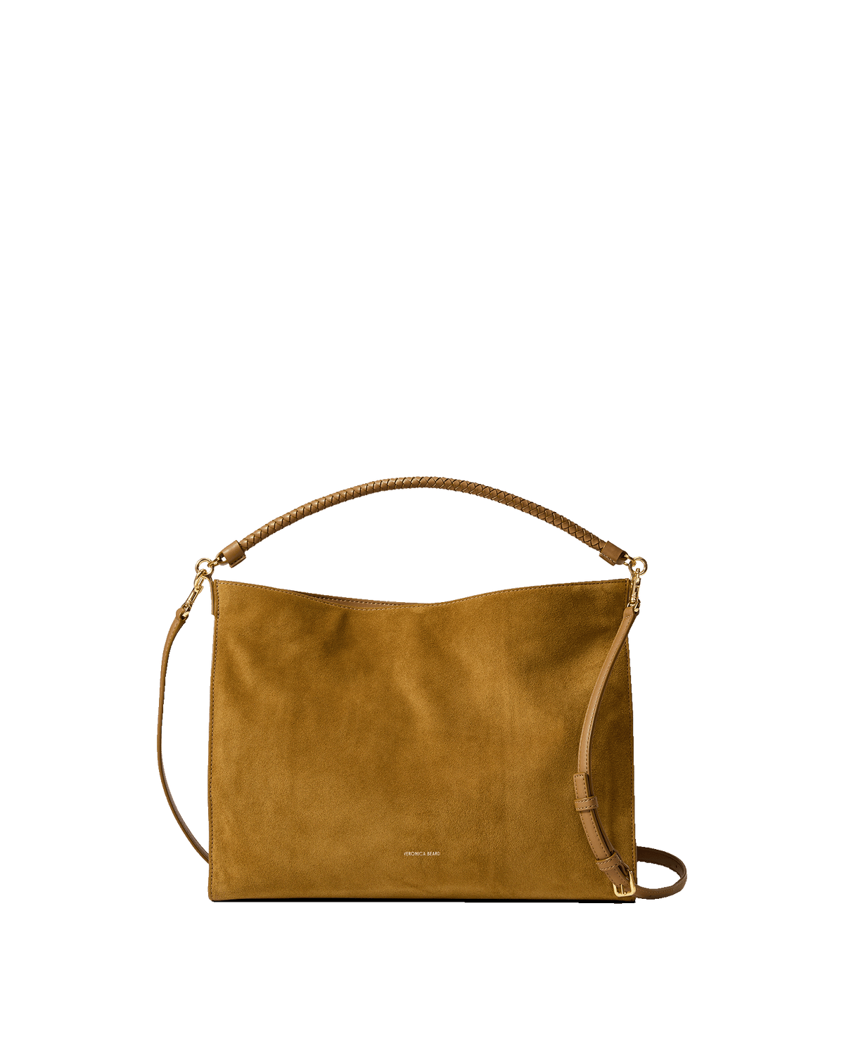 Vida Suede Shoulder Bag in Tan Acorn | Veronica Beard
