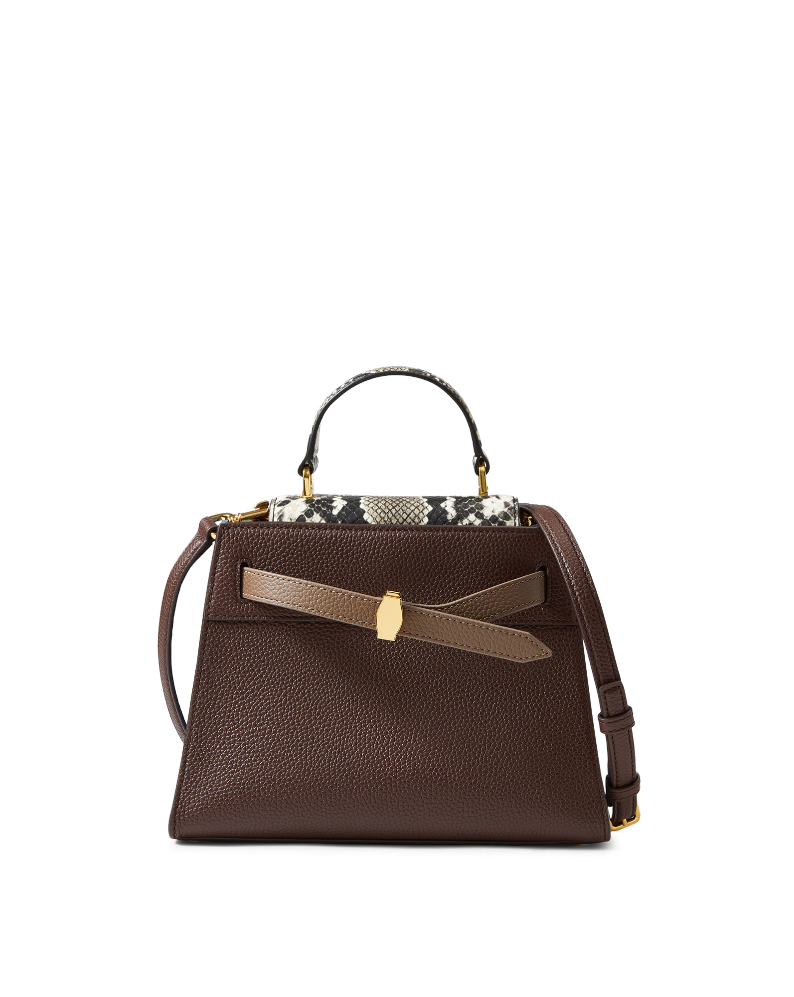 Veronica Beard Dash Top-Handle Bag in Dark Brown Raisin Multi