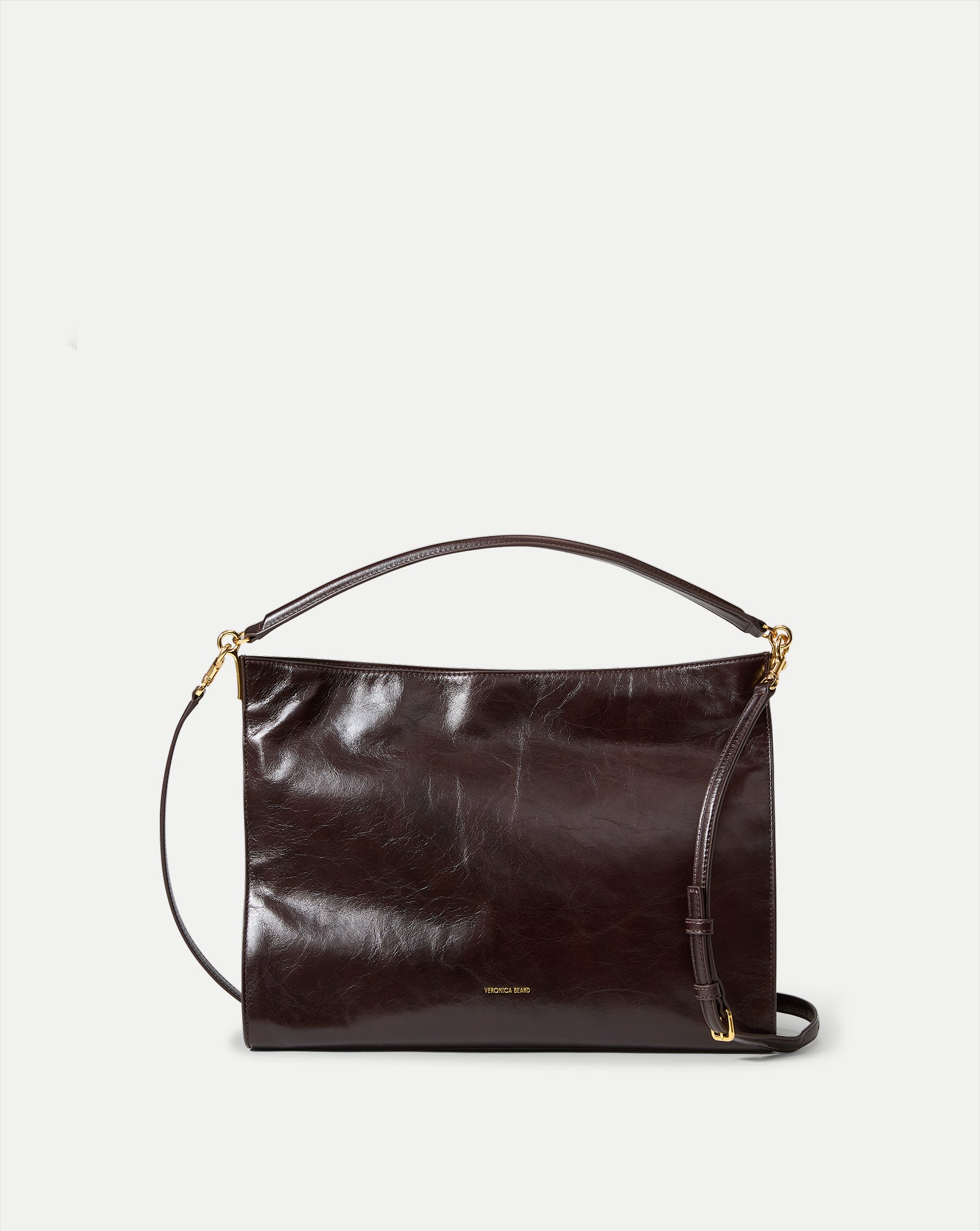 Veronica Beard Vida Shoulder Bag - Dark Raisin