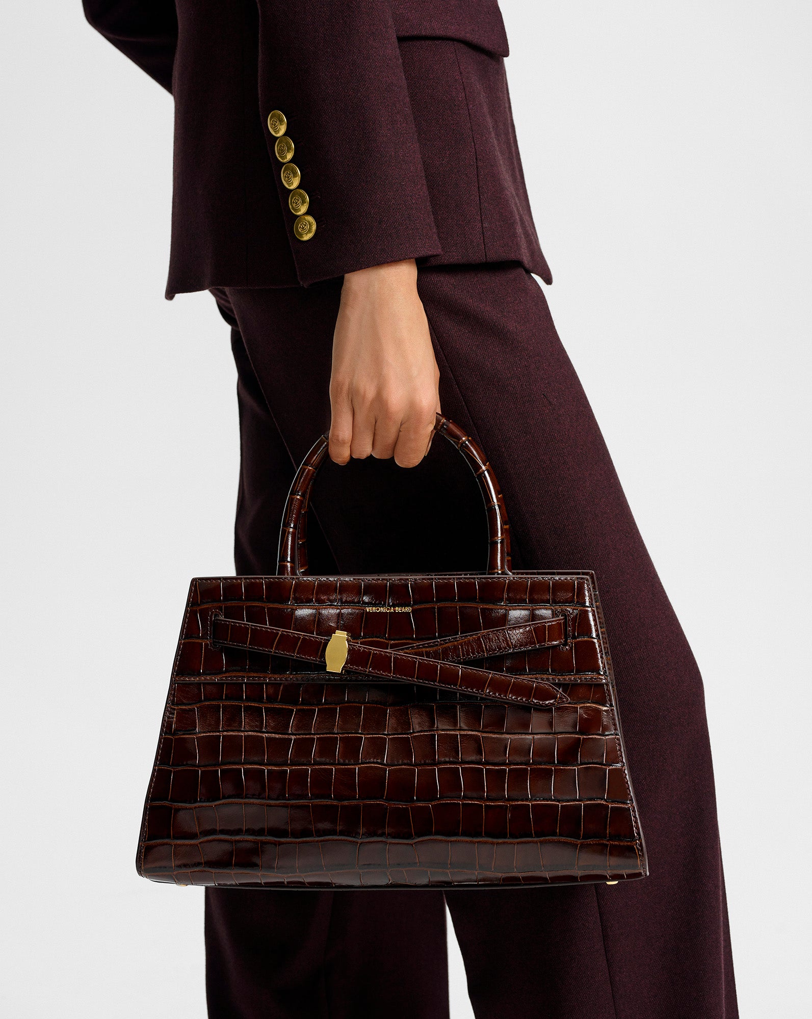 Veronica Beard Dash Bag in Brown Chestnut | Veronica Beard