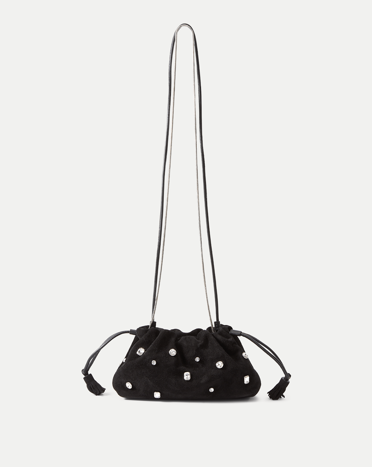 Small Crystal Veronica Beard Stash Bag in Black | Veronica Beard