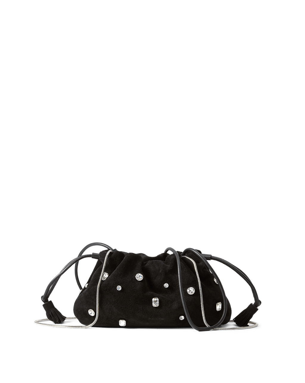 Veronica Beard Small Crystal Veronica Beard Stash Bag Black