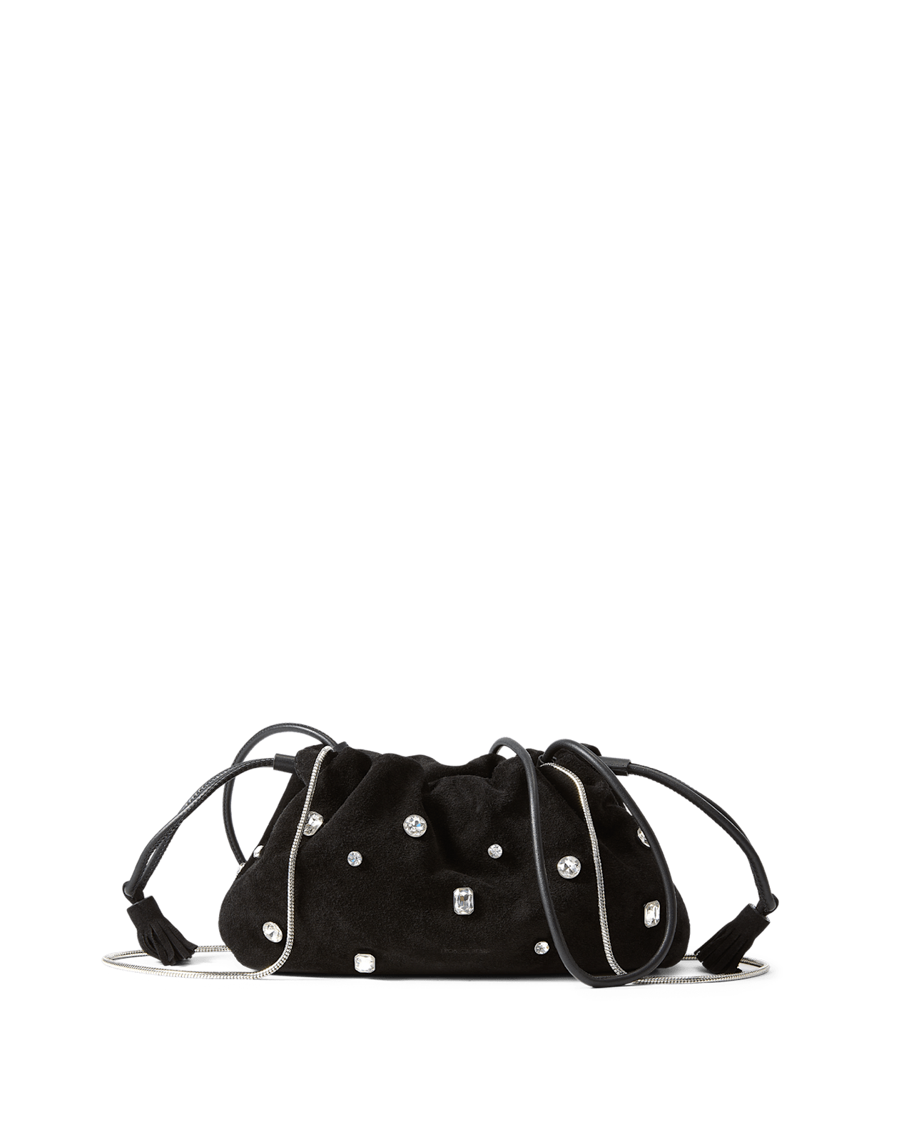Veronica Beard Small Crystal Veronica Beard Stash Bag Black