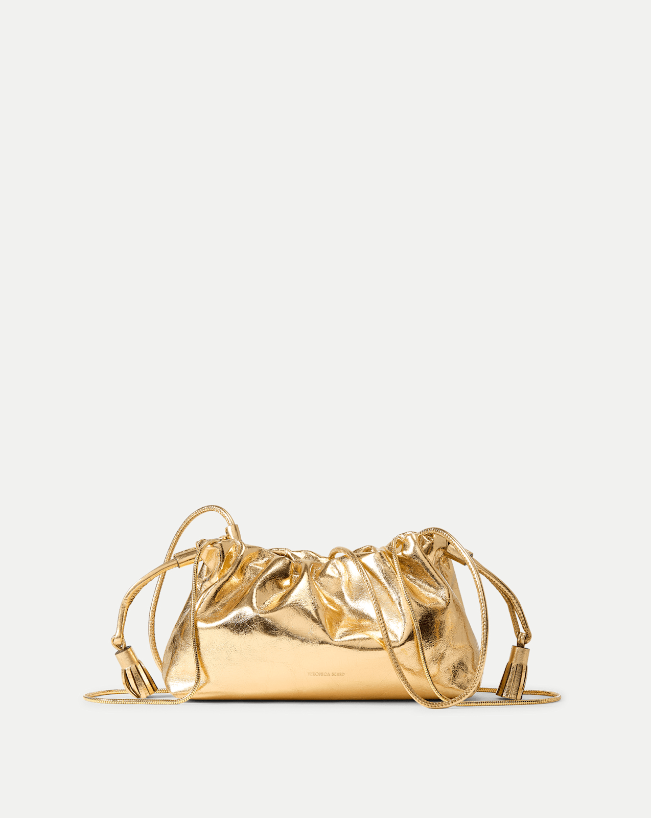 Veronica Beard Small Metallic Veronica Beard Stash Bag - Antique Gold