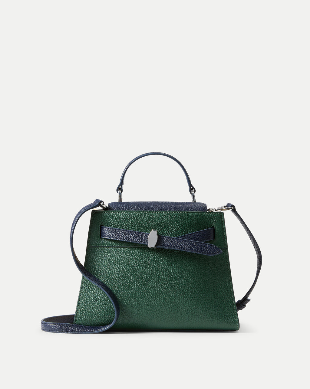 Veronica Beard Dash Top-Handle Bag - Hunter Green Multi