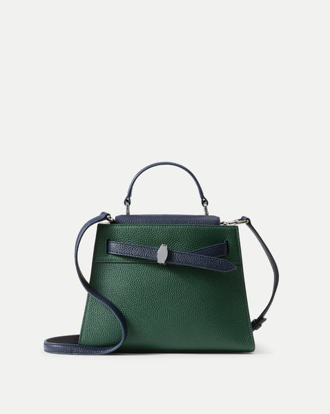 Veronica Beard Dash Top-Handle Bag in Hunter Green Multi