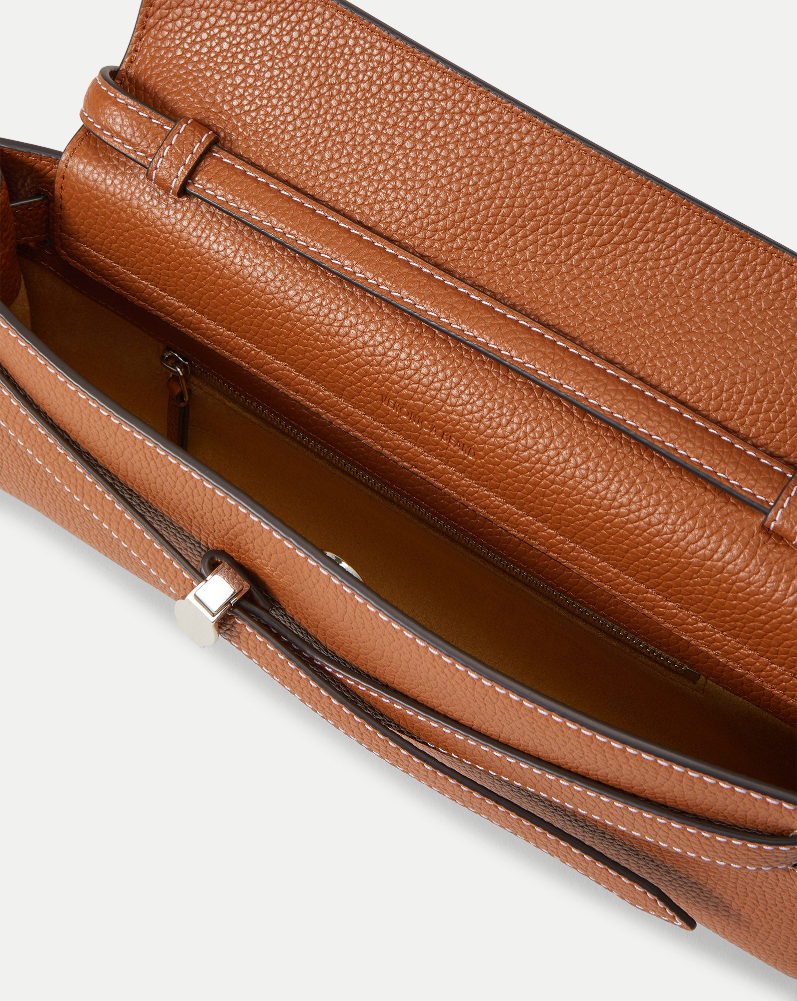 Veronica Beard Dash Clutch in Tan Leather Hazelwood | Veronica Beard