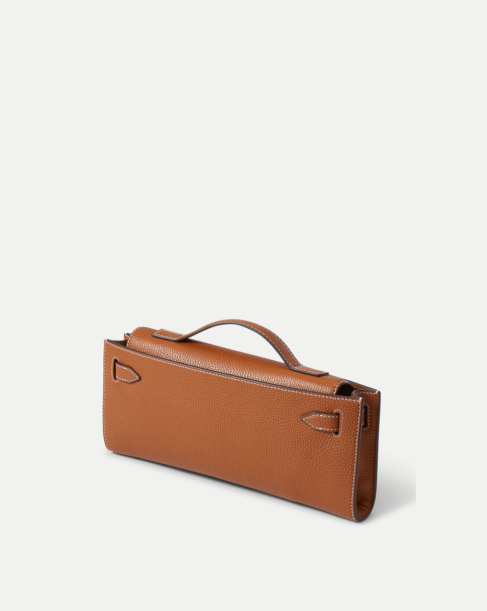 Veronica Beard Dash Clutch in Tan Leather Hazelwood | Veronica Beard
