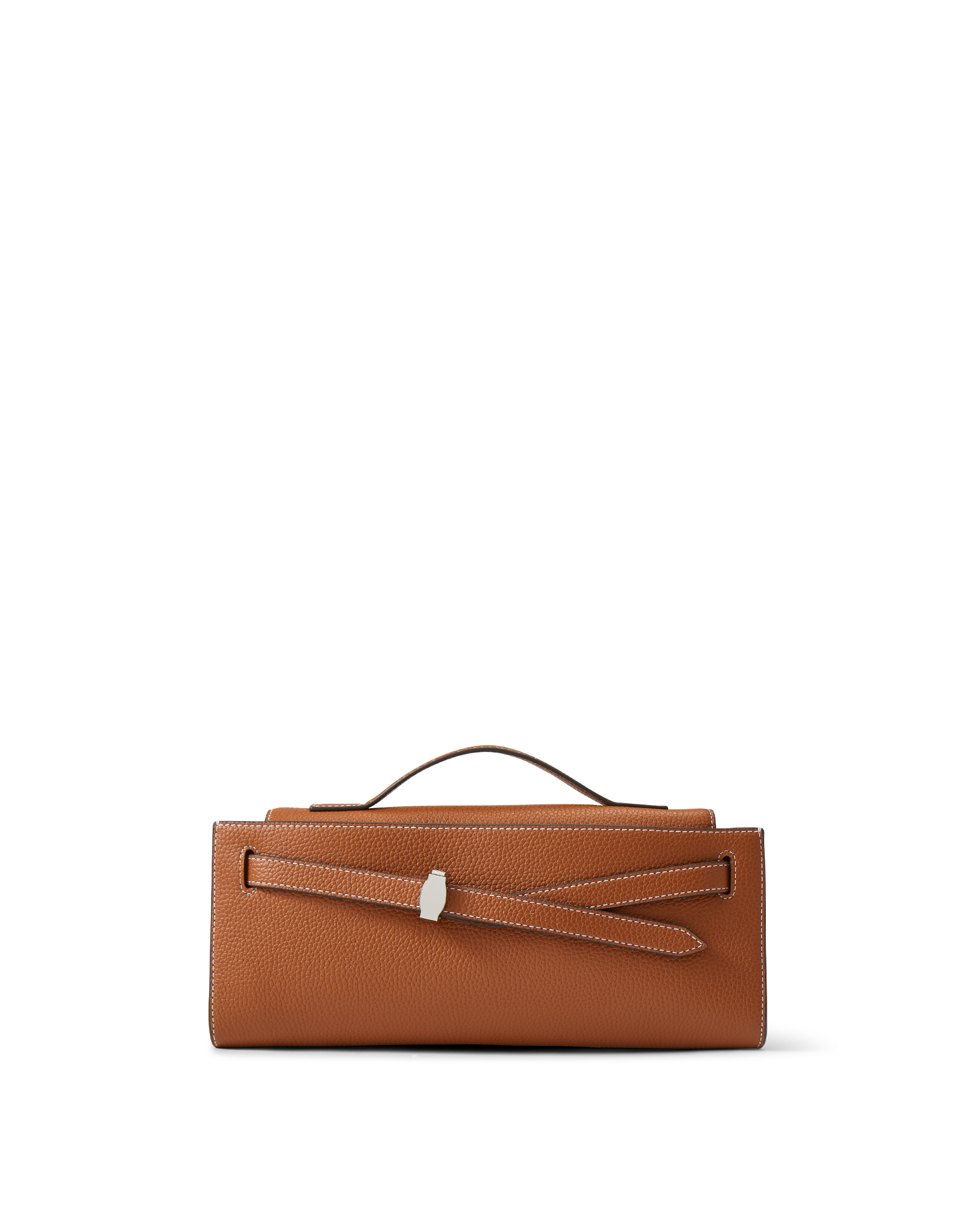 Veronica Beard Dash Clutch in Tan Leather Hazelwood | Veronica Beard