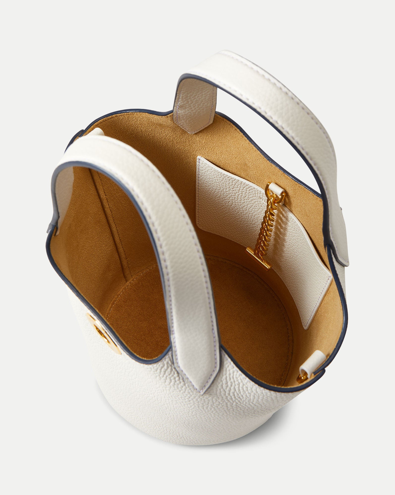 Anchor Top-Handle Bag in Off White Leather | Veronica Beard