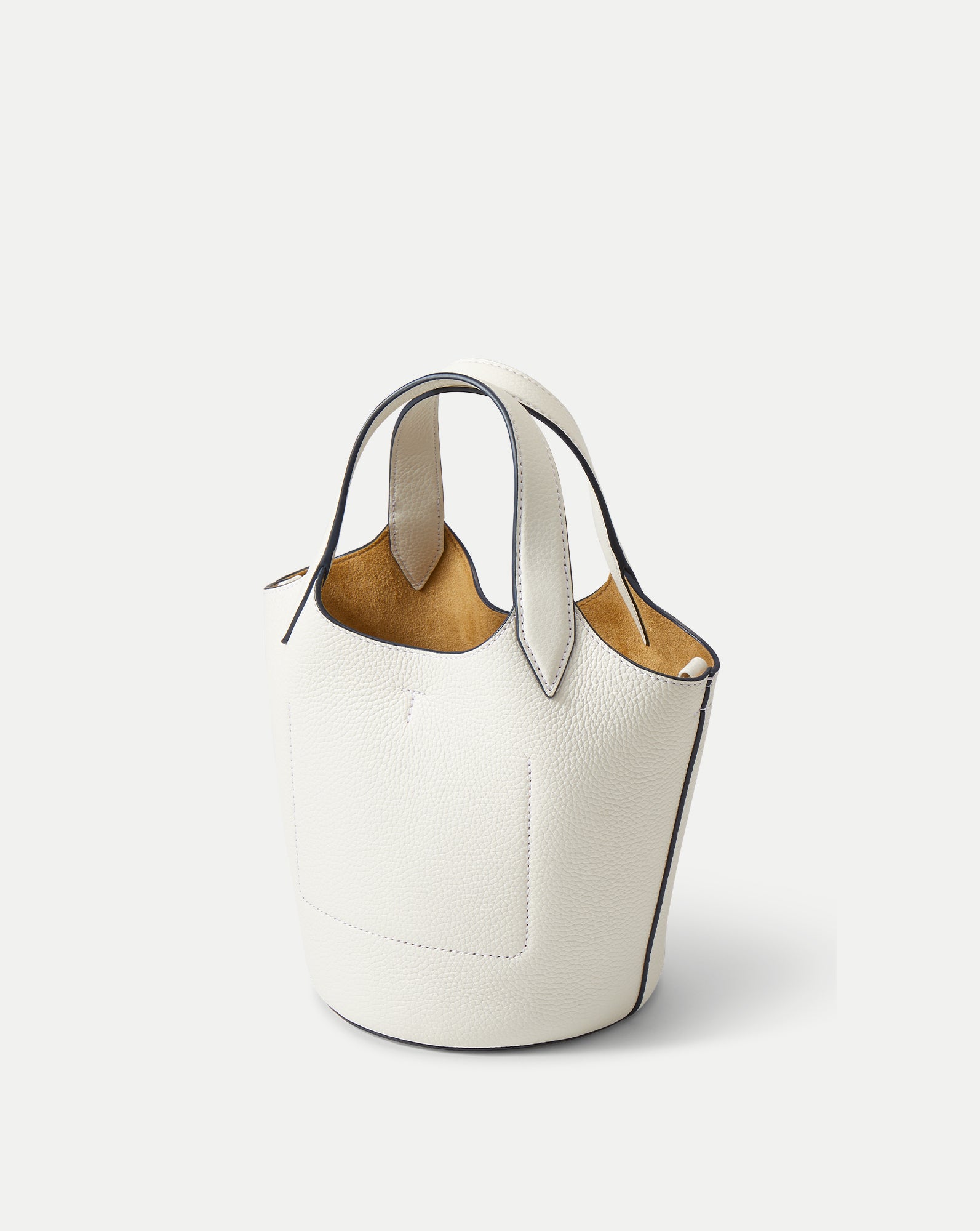Anchor Top-Handle Bag in Off White Leather | Veronica Beard