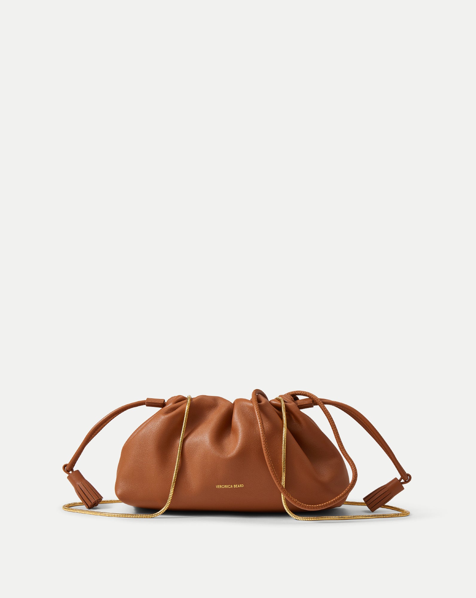 Small Veronica Beard Stash Bag in Tan Hazelwood | Veronica Beard