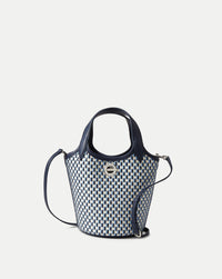 Veronica Beard Woven Anchor Bag - Navy Multi