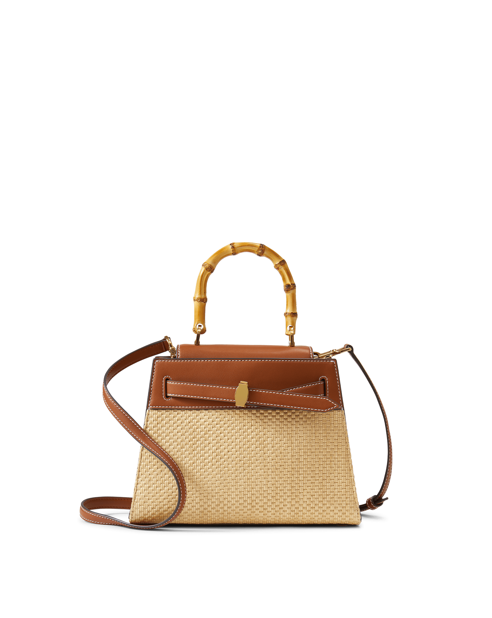 Veronica Beard Veronica Beard Raffia Dash Top-Handle Bag Hazelwood/Natural