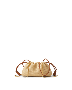 Veronica Beard Small Veronica Beard Raffia Stash Bag Hazelwood/Natural