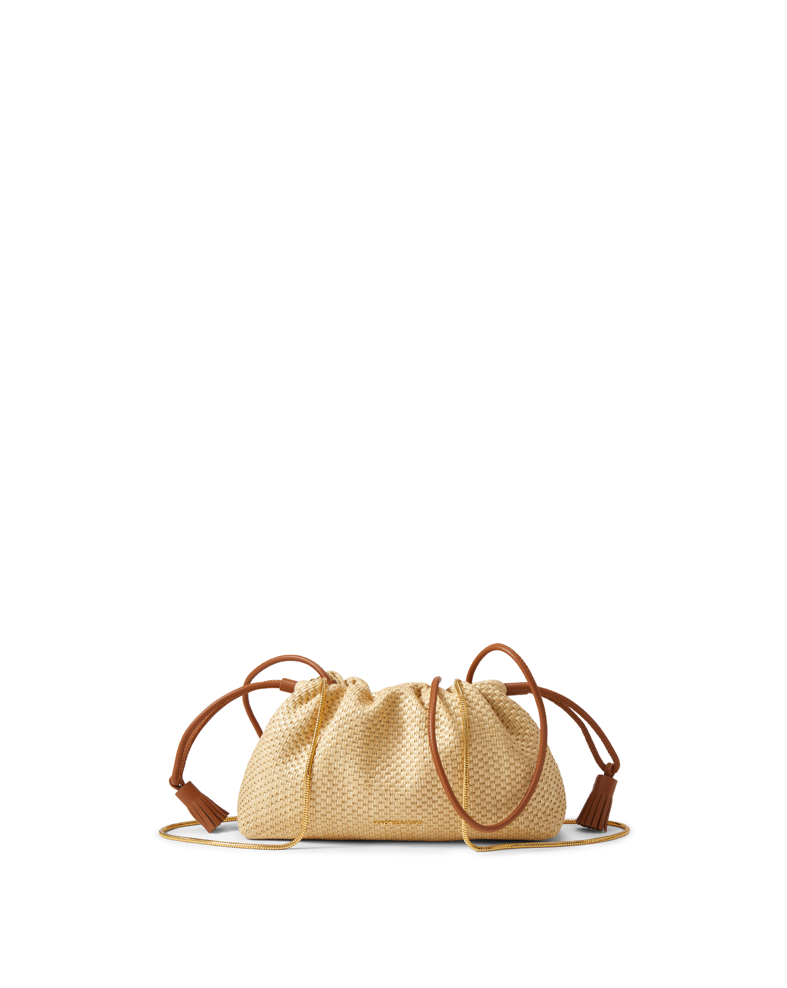 Veronica Beard Small Veronica Beard Raffia Stash Bag Hazelwood/Natural