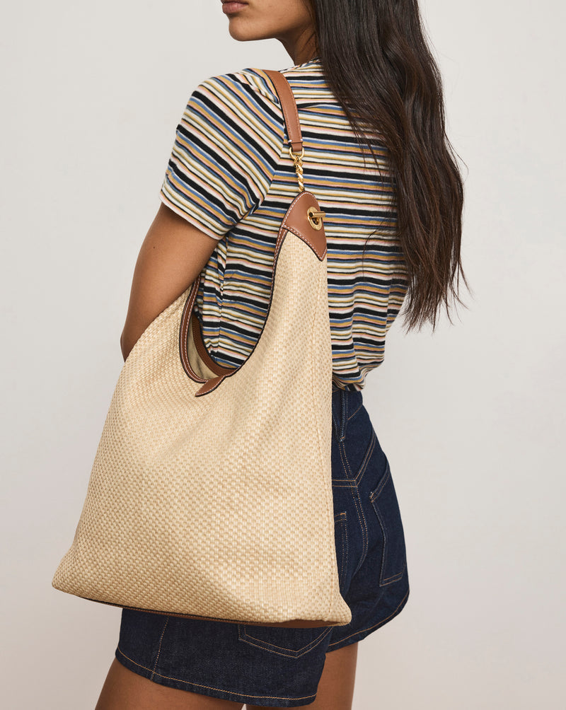 Veronica Beard Jour Raffia Bag