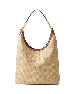 Veronica Beard Jour Raffia Bag Hazelwood/Natural